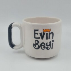 EVİN BEYİ - ARYA ÇAY FİNCANI - SİYAH SAP - 