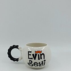 EVİN BEYİ - BALONCUK KUPA - SİYAH SAP - 