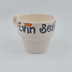EVİN BEYİ & EVİN HANIMI-İKİLİ ESPRESSO BARDAĞI - TRANSPARAN - 2