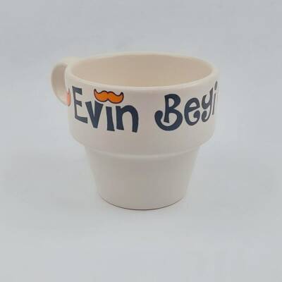 EVİN BEYİ & EVİN HANIMI-İKİLİ ESPRESSO BARDAĞI - TRANSPARAN - 2