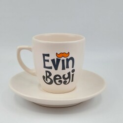 EVİN BEYİ-KLASİK TÜRK KAHVESİ FİNCANI - TRANSPARAN - 