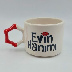 EVİN HANIMI - YILDIZ KUPA - KIRMIZI SAP - 