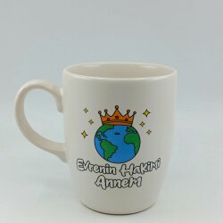 EVRENİN HAKİMİ ANNEM-OVAL KUPA - TRANSPARAN SAP - 