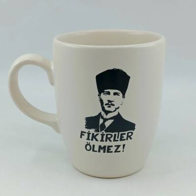 FİKİRLER ÖLMEZ - OVAL KUPA - TRANSPARAN SAP - 1