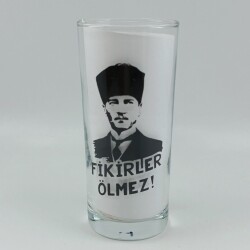 FİKİRLER ÖLMEZ-RAKI BARDAĞI - ŞEFFAF - 