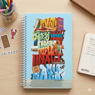 FRIENDS PIVOT-SPİRALLİ DEFTER - TEKLİ - 1