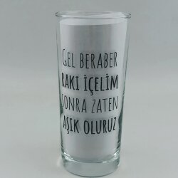 GEL RAKI BERABER IÇELIM-RAKI BARDAĞI - ŞEFFAF - 