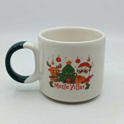 GEYİK ÇAM AĞACI NOEL BABA MUTLU YILLAR-D KUPA - YEŞİL SAP - 1