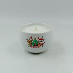 GEYİK ÇAM AĞACI NOEL BABA MUTLU YILLAR-MONO MUM - TEKLİ - 