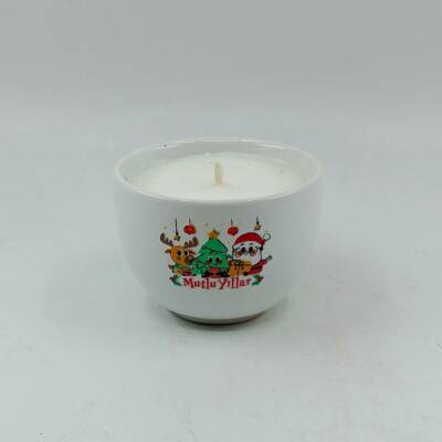 GEYİK ÇAM AĞACI NOEL BABA MUTLU YILLAR-MONO MUM - TEKLİ - 1