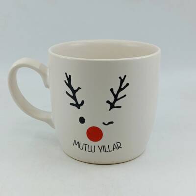 GEYİK MUTLU YILLAR-BODUR KUPA - TRANSPARAN - 1