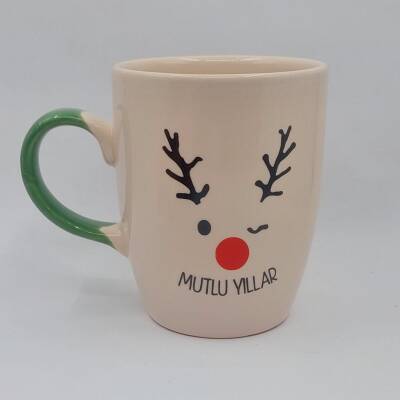 GEYİK MUTLU YILLAR-OVAL KUPA - YEŞİL SAP - 1