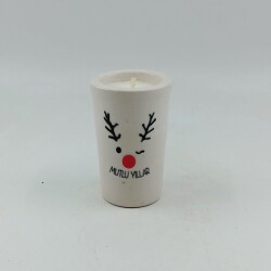GEYİK MUTLU YILLAR-SERAMİK PANDORA MUM - TEKLİ - 