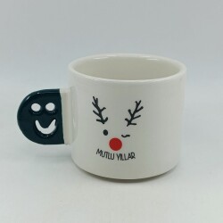 GEYİK MUTLU YILLAR-SMİLE KUPA - YEŞİL SAP - 