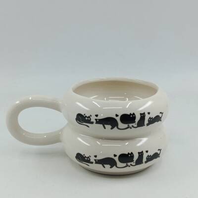 GEZEN KEDİ-ATİBA KUPA - TRANSPARAN SAP - 1