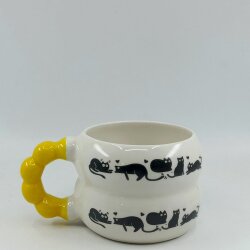 GEZEN KEDİ-HARMONİ KUPA - SARI SAP - 