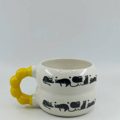 GEZEN KEDİ-HARMONİ KUPA - SARI SAP - 1