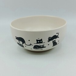 GEZEN KEDİ-KASE - TRANSPARAN GÖVDE - 