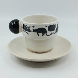 GEZEN KEDİ-PUNTO FİNCAN - SİYAH SAP - 