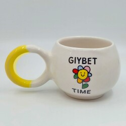 GIYBET TİME PAPATYA-BALONCUK KUPA - SARI SAP - 