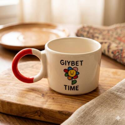 GIYBET TİME PAPATYA-DÜĞÜM KUPA - TURUNCU SAP - 1
