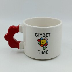 GIYBET TİME PAPATYA-PAPATYA KUPA - KIRMIZI SAP - 