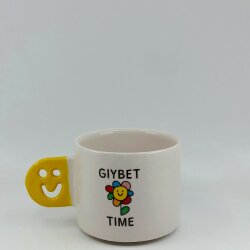 GIYBET TİME PAPATYA-SMİLE KUPA - SARI SAP - 