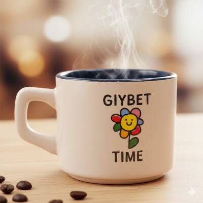 GIYBET TİME PAPATYA-VENUS KUPA - SİYAH İÇ - 1