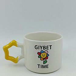 GIYBET TİME PAPATYA-YILDIZ KUPA - SARI SAP - 