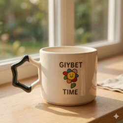 GIYBET TİME PAPATYA-YILDIZ KUPA - YEŞİL SAP - 