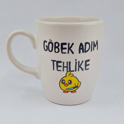 GÖBEK ADIM TEHLİKE - OVAL KUPA - TRANSPARAN SAP - 1