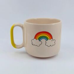 GÖKKUŞAĞI-ARYA ÇAY FİNCANI - SARI SAP - 