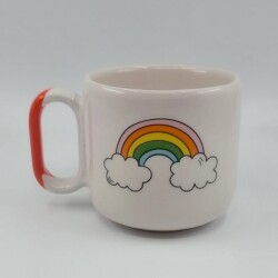 GÖKKUŞAĞI-ARYA ÇAY FİNCANI - TURUNCU SAP - 