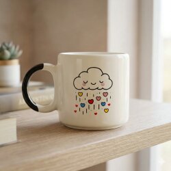 GÖKKUŞAĞI KALPLER -D KUPA - SİYAH SAP - 