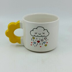 GÖKKUŞAĞI KALPLER -PAPATYA KUPA - SARI SAP - 