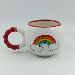 GÖKKUŞAĞI-PUF KUPA - KIRMIZI SAP KIRMIZI TURNET - 