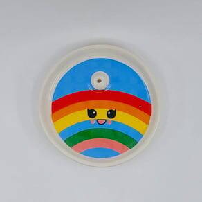 GÖKKUŞAĞI-YUVARLAK SERAMİK NOTLUK - TRANSPARAN GÖVDE - 1