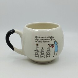 GÖNLÜ DENİZ, ELİ BİLGİ-BALON KUPA - SİYAH SAP - 