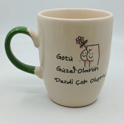 GÖTÜ GÜZEL OLANIN -OVAL KUPA - YEŞİL SAP - 