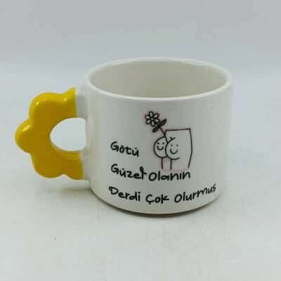 GÖTÜ GÜZEL OLANIN -PAPATYA KUPA - SARI SAP - 1