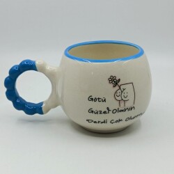 GÖTÜ GÜZEL OLANIN -PUF KUPA - MAVİ SAP MAVİ TURNET - 