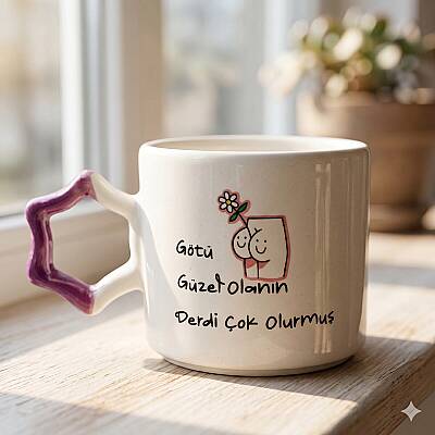 GÖTÜ GÜZEL OLANIN -YILDIZ KUPA - MOR SAP - 1