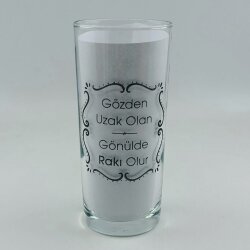 GÖZDEN UZAK OLAN-RAKI BARDAĞI - ŞEFFAF - 