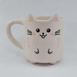 GÜLEN KEDİ-KEDİ KUPA - TRANSPARAN SAP - 