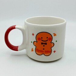 GÜLEN KURABİYE ADAM MUTLU YILLAR-D KUPA - KIRMIZI SAP - 