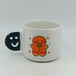 GÜLEN KURABİYE ADAM MUTLU YILLAR-SMİLE KUPA - YEŞİL SAP - 