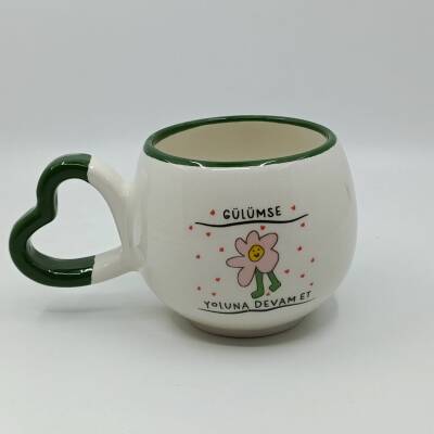 GÜLÜMSE YOLUNA DEVAM ET-AMOUR KUPA - YEŞİL SAP YEŞİL TURNET - 1