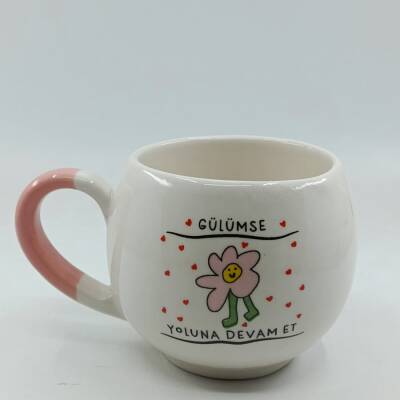 GÜLÜMSE YOLUNA DEVAM ET-BALON KUPA - PEMBE SAP - 1