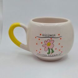 GÜLÜMSE YOLUNA DEVAM ET-BALON KUPA - SARI SAP - 