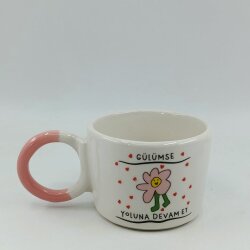 GÜLÜMSE YOLUNA DEVAM ET-DÜĞÜM KUPA - PEMBE SAP - 